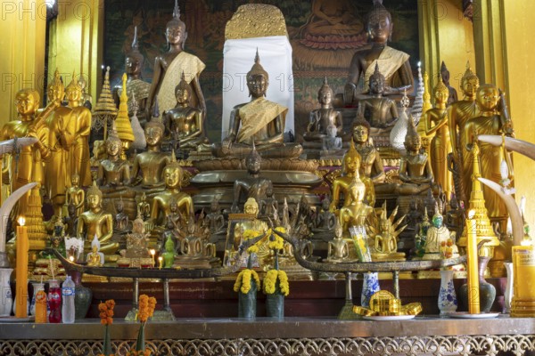 Numerous Buddhas and the city pillar, which is considered the home of the city's protective spirit,