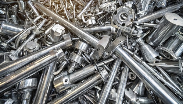 Metal, material, metal shavings, stainless steel scrap