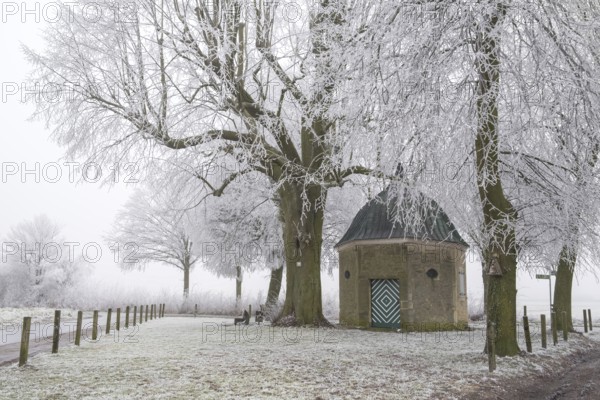 Mountain chapel on the Schöppinger Berg, Schöppingen, Münsterland, North Rhine-Westphalia, Germany,
