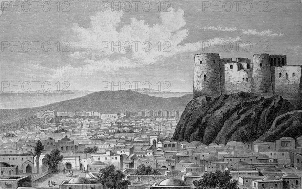 City and citadel of Herat, a city in western Afghanistan in the valley of the Hari Rud, in 1880,