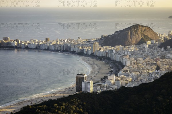 View from Sugarloaf Mountain to Copacabana in Rio de Janeiro. 21.07.2024. Photographed on behalf of