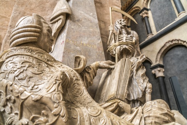 Tomb of Johann Philipp von Walderdorf in the interior of St Peter's Cathedral, UNESCO World