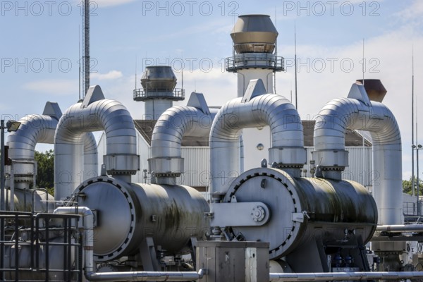 Werne, North Rhine-Westphalia, Germany, compressor stadium and pumping station for natural gas.