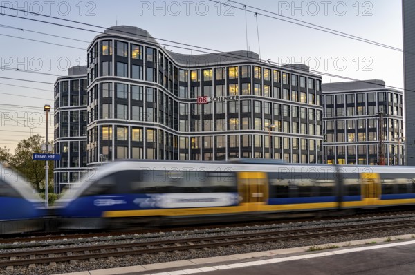 The headquarters of the logistics service provider DB Schenker AG, on Kruppstrasse, at the main