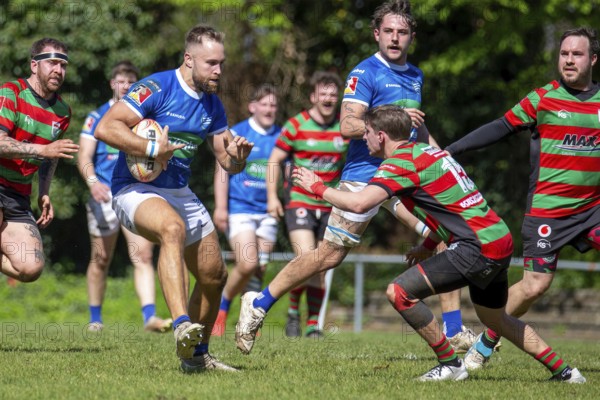 Heidelberg, 06.04.2024, Rugby 1st Bundesliga South/West, Season 2023/24, Matchday 10: SC Neuenheim