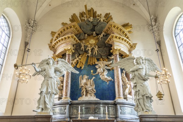 Altar by Nicodemus Tessin in the interior of the Evangelical Lutheran Church of the Saviour in