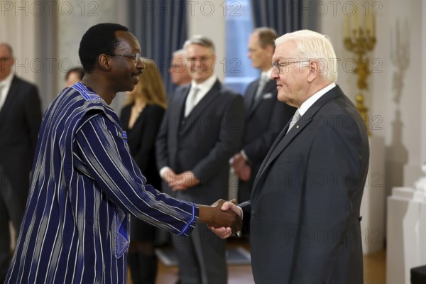 Toro Justin Ouoro Burkina Faso is received by Frank-Walter Steinmeier (President of the Federal