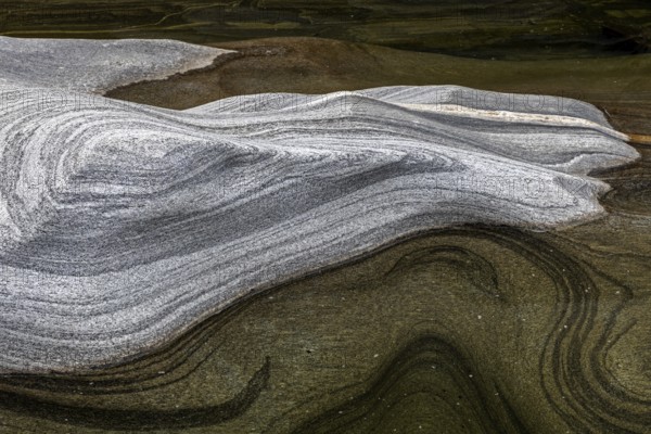 Rocks, rock structures, Verzasca River, near Lavertezzo, Verzasca Valley, Valle Verzasca, Canton