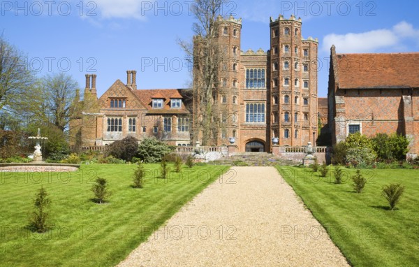 Layer Marney Tower the tallest Tudor gatehouse in England built 1520, Layer Marney, Essex, England,