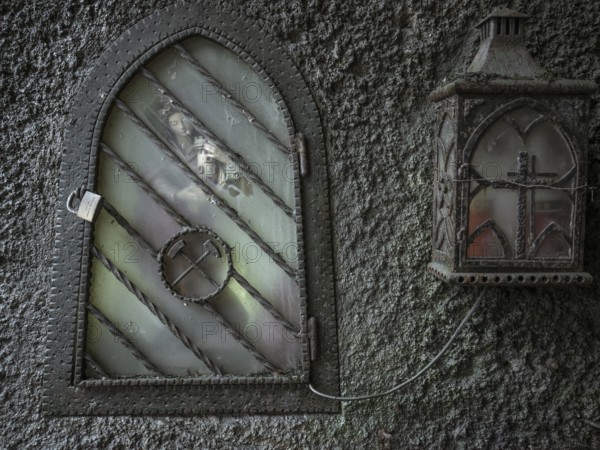 Saint Barbara niche, tunnel entrance in construction lot H41, Brenner Base Tunnel, Zenzendorf,