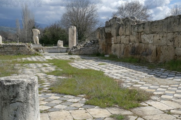 Ancient Baths of Hadrian, ancient archaeological site of Aphrodisias, Geyre, Karacasu, Aydin,