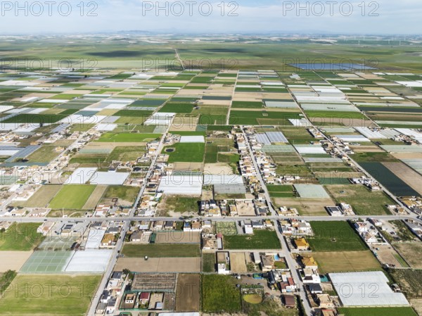The semi rural district of La Algaida with its cultivated fields next to Sanlúcar de Barrameda.