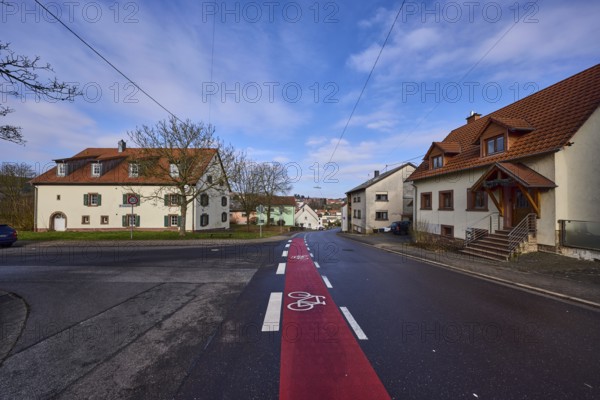 Farmhouse Uchtelfangen, listed building, shepherd's house, historical, meadow, blue sky with