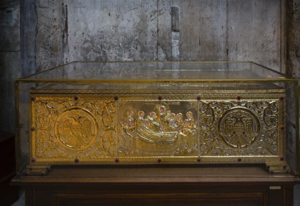 Interior view, holy shrine with the relics of St Gregorius Callides, Archbishop of Herkleia and