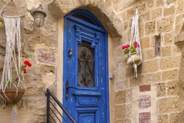 Israel, Tel Aviv Namal Yafo historic Old Jaffa port with art galleries, boutiques and old houses,