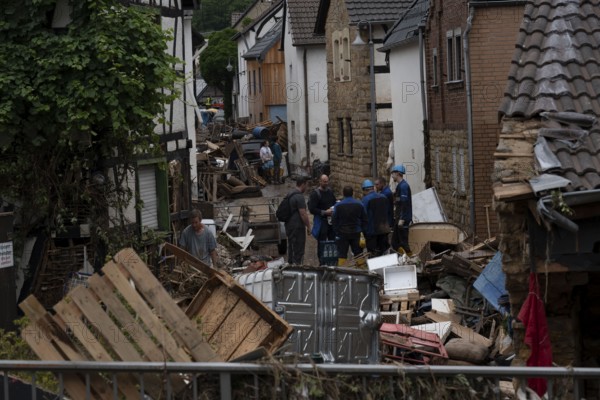 Flood in North Rhine-Westphalia, the village of Iversheim on the Erft was almost completely flooded