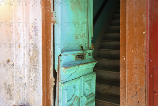 Scenic colorful Old Havana streets in historic city center (Havana Vieja) near Paseo El Prado and