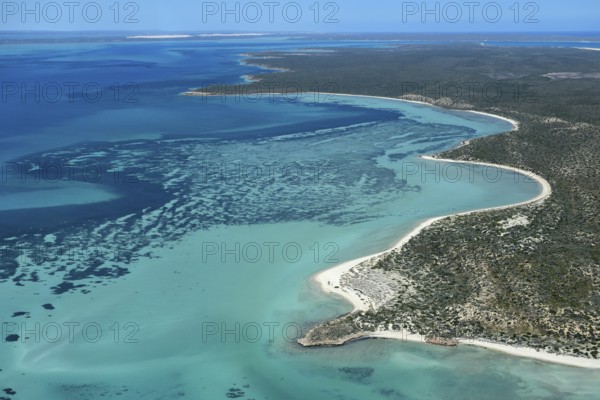 Dirk Hartog Island, named after the Dutch navigator of the same name, aerial view, Shire of Shark