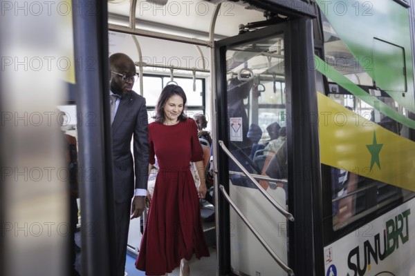 Annalena Bärbock (Alliance 90/The Greens), Federal Foreign Minister, photographed during a trip on
