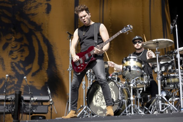 Adenau, Germany, 7 June 2024: Royal Blood (Mike Kerr, vocals, bass and Ben Thatcher, drums) play at