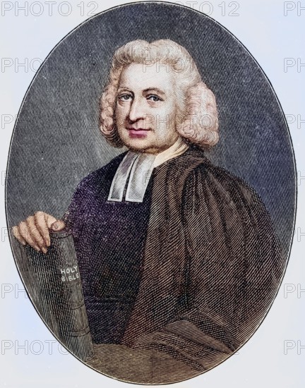 Charles Wesley, 1707-1788, English clergyman, poet and hymn writer, Historical, digitally restored