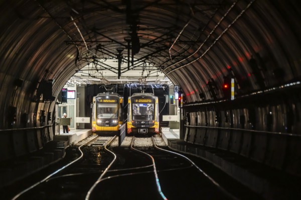 Trams and light rail operate the rail-based public transport network in Karlsruhe. They are