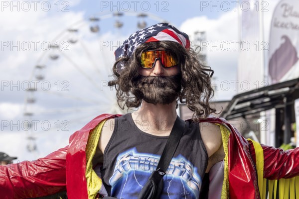 Adenau, Germany, 8 June 2024: Fans enjoy Rock am Ring Festival. The festival takes place at the
