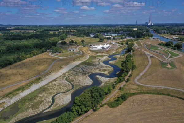 Recklinghausen, Castrop-Rauxel, North Rhine-Westphalia, Germany, EMSCHERLAND construction project,