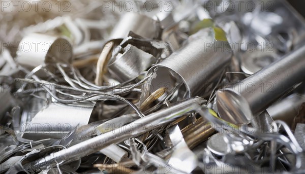 Metal, material, various metal waste and stainless steel residues