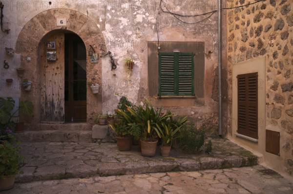Backyard, idyllic, Valldemossa, Tramuntana Mountains, Serra de Tramuntana, Majorca, Balearic