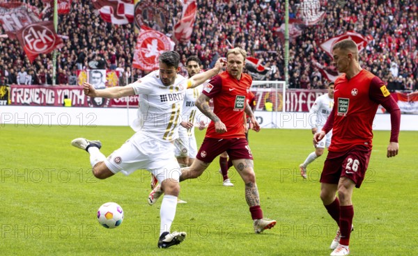 20.04.2024, Football 2nd Bundesliga, Season 2023/24, Matchday 30: 1 FC Kaiserslautern vs SV Wehen