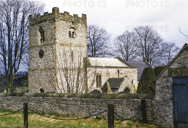 Saint Leonard village parish church, Thorpe, Derbyshire, Peak District National Park, England, UK