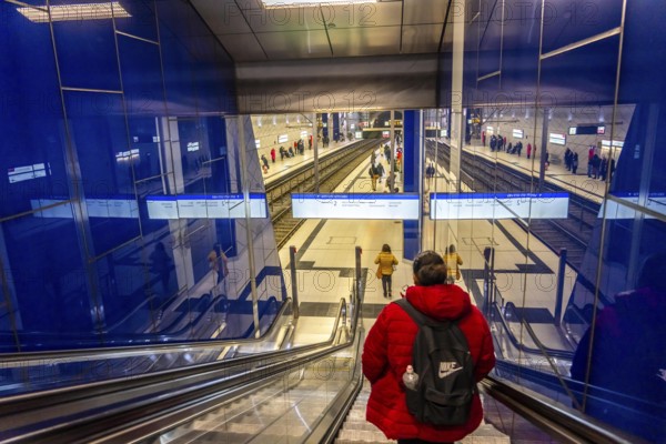 Modern underground station of the Wehrhahn line, Schadowstraße, 6 new stations, opened in 2016, of