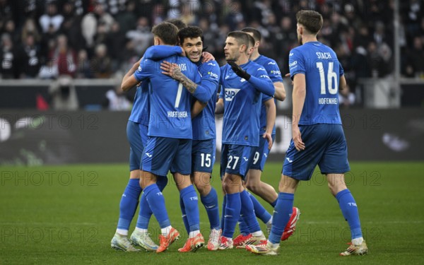 Goal celebration Anton Stach TSG 1899 Hoffenheim (16) Tom Bischof TSG 1899 Hoffenheim (07) Andrej