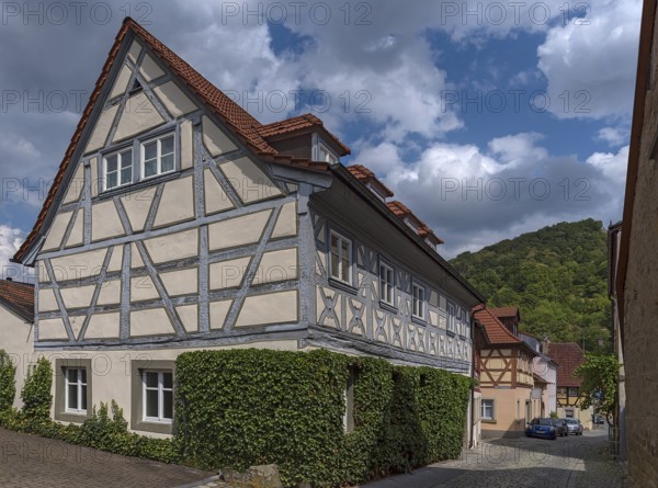 Historic, Franconian half-timbered house, 17th/18th century Zeil am Main, Lower Franconia, Bavaria,