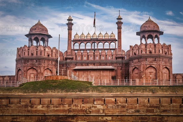 Lahori Gate of Red fort Lal Qila constructed in 17th century by Mughal king Shah (Jahan) UNESCO
