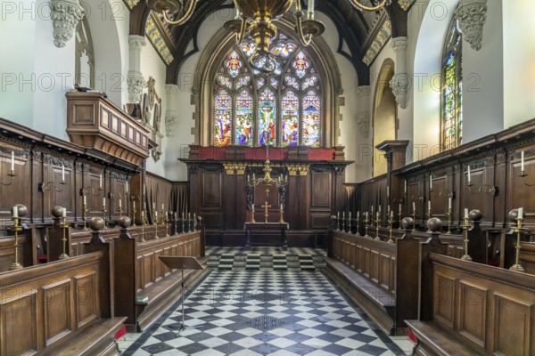 Interior of the Chapel of University College, University of Oxford, Oxford, Oxfordshire, England,