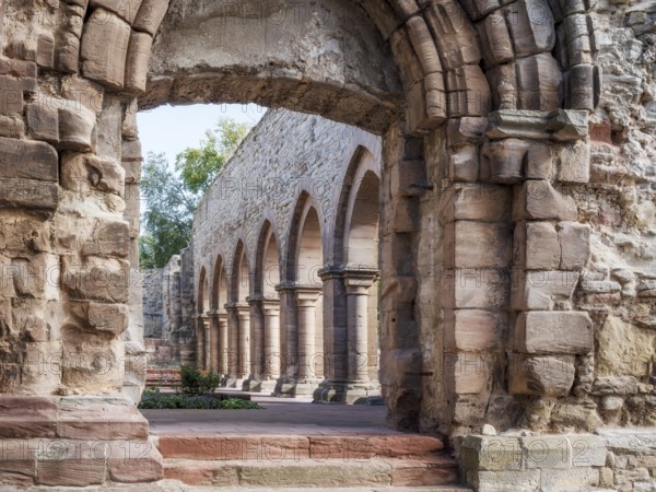 Ruins of the monastery church, Memleben Monastery and Imperial Palace, Memleben, Saxony-Anhalt,