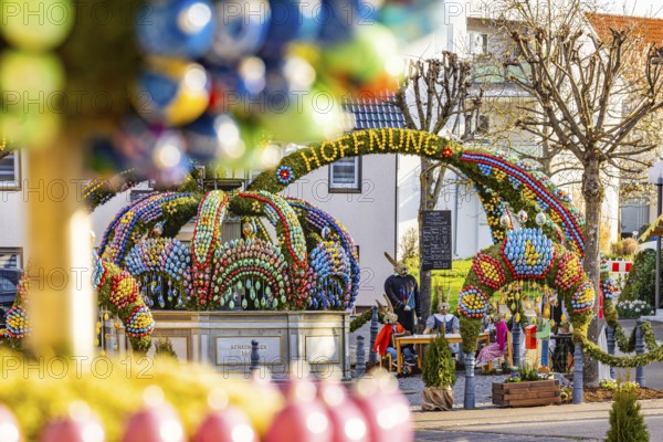 The Easter fountain in Schechingen has around 13, 000 hand-painted eggs. This makes it one of the