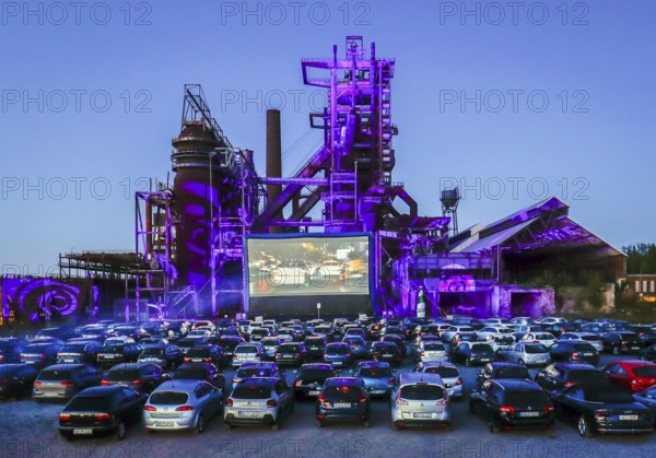 Dortmund, Ruhr area, North Rhine-Westphalia, Germany - Drive-in cinema Dortmund, newly opened