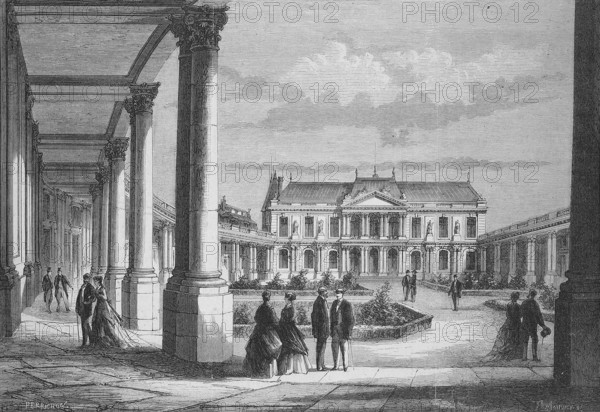 Restoration of the French National Archives circa 1868, Hotel de Soubise, City Palace, rue de