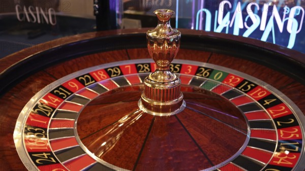Casino gambling roulette awaiting gamblers and tourist to spend money