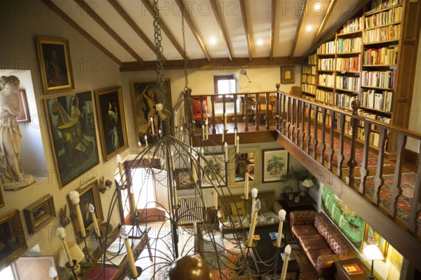 Interior of Palacio Chaves Hotel, historic medieval town of Trujillo, Caceres province,