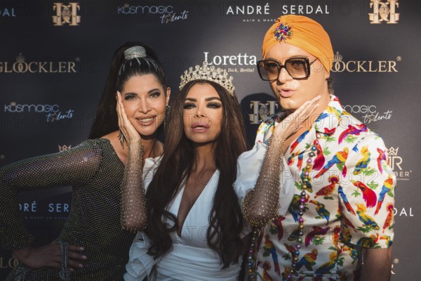 Micaela shepherd, Kader Loth and Julian F.M. Stöckel at the first Fashion Night with Harald
