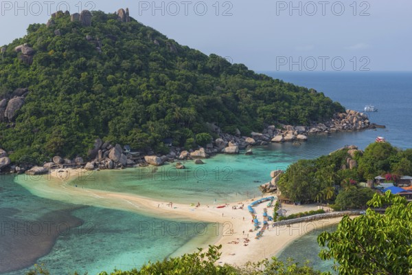 View of the holiday island Nang Yuan Island, island, tropical, tropics, landscape, bathing holiday,