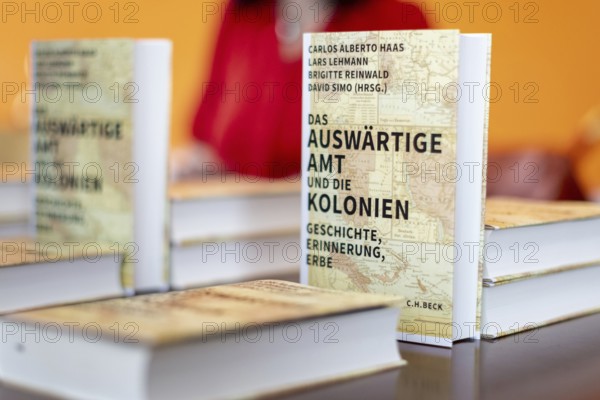 Photographs taken as part of a book presentation on colonial history from the book Das Auswärtige