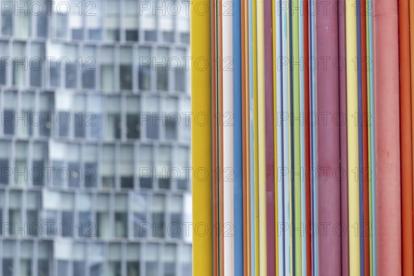 Le Moretti tubes, ventilation tower, designed by the artist Raymond Moretti, La Défence, largest