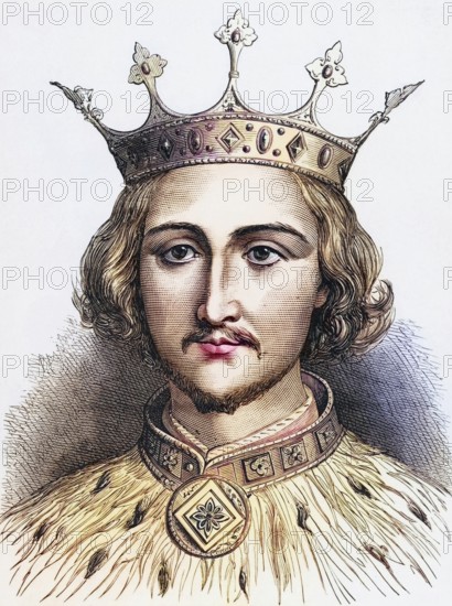 Richard II (1367-1400), King of England since 1377, forced to abdicate in September 1399 in favour