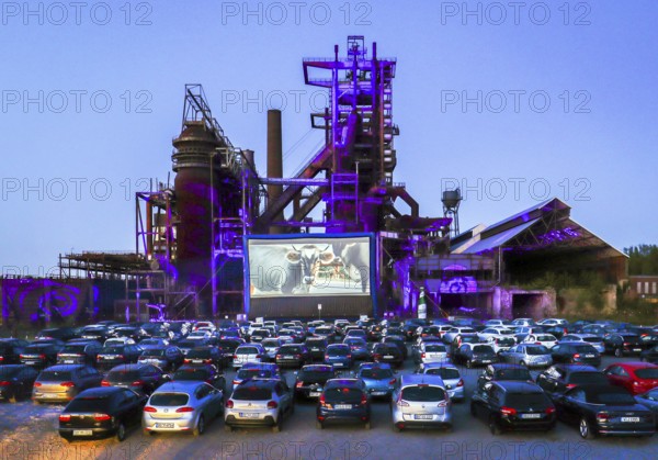 Dortmund, Ruhr area, North Rhine-Westphalia, Germany - Drive-in cinema Dortmund, newly opened