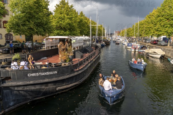 Christianshavns, old district, at the same time very lively and hip neighbourhood, crossed by many